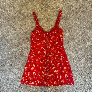 Réalisation Par Floral Print Mini Dress, Size M